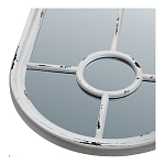 Зеркало-окно с арочным силуэтом в венецианском стиле Venetian White Mirror варинант исполнения - 2 | Loft Concept в Костроме