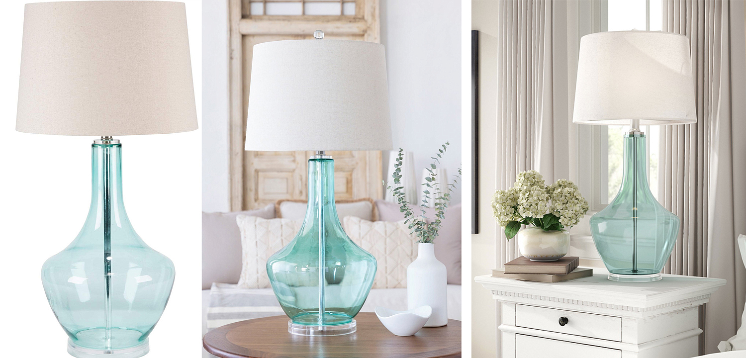 Настольная лампа Fantina Table lamp blue Настольная лампа Fantina Table lamp blue - Loft-Concept в Костроме