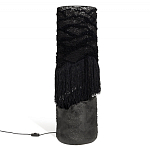 Напольная лампа черная с текстильными элементами "ЯРВИ" варинант исполнения - 8 | Loft Concept в Костроме