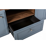 ТВ-тумба серая из массива бука с 2-мя дверками и ящиком Wenge Light варинант исполнения - 6 | Loft Concept в Костроме