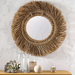 Зеркало из ротанга и сизаля WICKER MIRROR 100 варинант исполнения - 3 | Loft Concept в Костроме