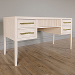 Большой Рабочий стол Primo с 5 выдвижными ящиками Светлый дуб варинант исполнения - 2 | Loft Concept в Костроме