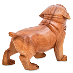 Статуэтка деревянная в виде собаки Balinese Dog варинант исполнения - 2 | Loft Concept в Костроме