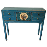 Консоль в китайском стиле с 4-мя ящиками Chinese Elm Console Table варинант исполнения - 1 | Loft Concept в Костроме