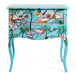 Комод с росписью Розовый фламинго L.XV CHEST OF DRAWERS Flowers with Flamingo варинант исполнения - 2 | Loft Concept в Костроме