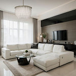 Люстра круглая с прозрачными стеклянными трубками Nembus варинант исполнения - 12 | Loft Concept в Костроме