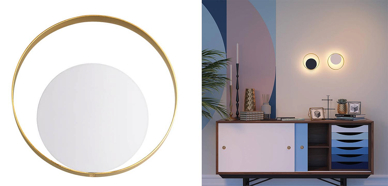 Бра Globo Ocular Sconce Circle White Бра Globo Ocular Sconce Circle White - Loft-Concept в Костроме