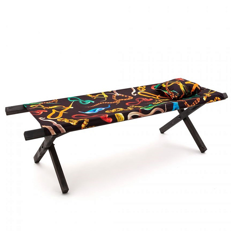Шезлонг Seletti Poolbed Snakes Черный Мульти Шезлонг Seletti Poolbed Snakes Черный Мульти в Костроме | Loft Concept