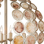 Люстра в форме шара с декором из круглых декоративных элементов Bright Shell Discs варинант исполнения - 1 | Loft Concept в Костроме