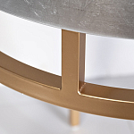 Столик журнальный серебристый с круглой столешницей Showing Refinement варинант исполнения - 2 | Loft Concept в Костроме