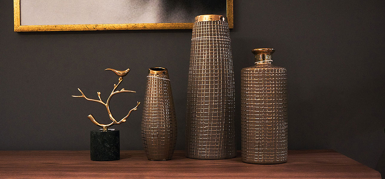 Ваза Golden mesh 25 Ваза Golden mesh 25 - Loft-Concept в Костроме