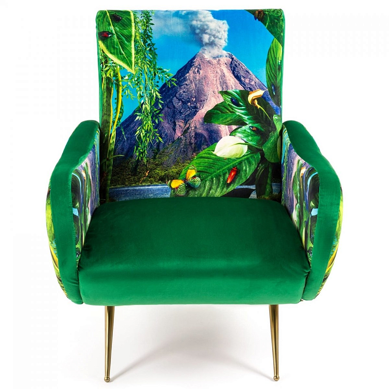 Кресло Seletti Armchair Volcano Бирюзовый Зеленый Латунь Кресло Seletti Armchair Volcano Бирюзовый Зеленый Латунь в Костроме | Loft Concept