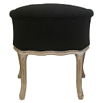 Кресло низкое в стиле прованс Louis French Armchair black flax варинант исполнения - 2 | Loft Concept в Костроме