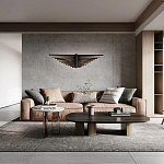 Люстра в виде распахнутых крыльев из тонких металлических планок Flight of Freedom варинант исполнения - 8 | Loft Concept в Костроме