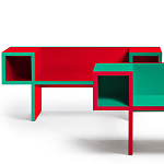 Дизайнерская разноцветная скамья Canton Bench варинант исполнения - 2 | Loft Concept в Костроме