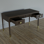 Письменный стол Elsa Dreams Walnut Шпон дерево с двумя ящиками варинант исполнения - 3 | Loft Concept в Костроме