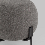 Пуф в ткани букле темно-серого цвета Pikelet варинант исполнения - 3 | Loft Concept в Костроме