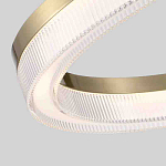 Люстра подвесная круглая светодиодная с золотым каркасом Ring Horizontal варинант исполнения - 2 | Loft Concept в Костроме