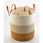 Корзина для хранения с ручками Interlacement Stripes М варинант исполнения - 1 | Loft Concept в Костроме