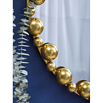 Зеркало круглое в фактурной золотистой раме из металла Mirror Golden Placer варинант исполнения - 4 | Loft Concept в Костроме