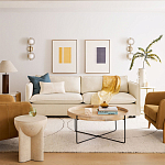 Журнальный стол с круглой деревянной столешницей Urban Style Space варинант исполнения - 4 | Loft Concept в Костроме