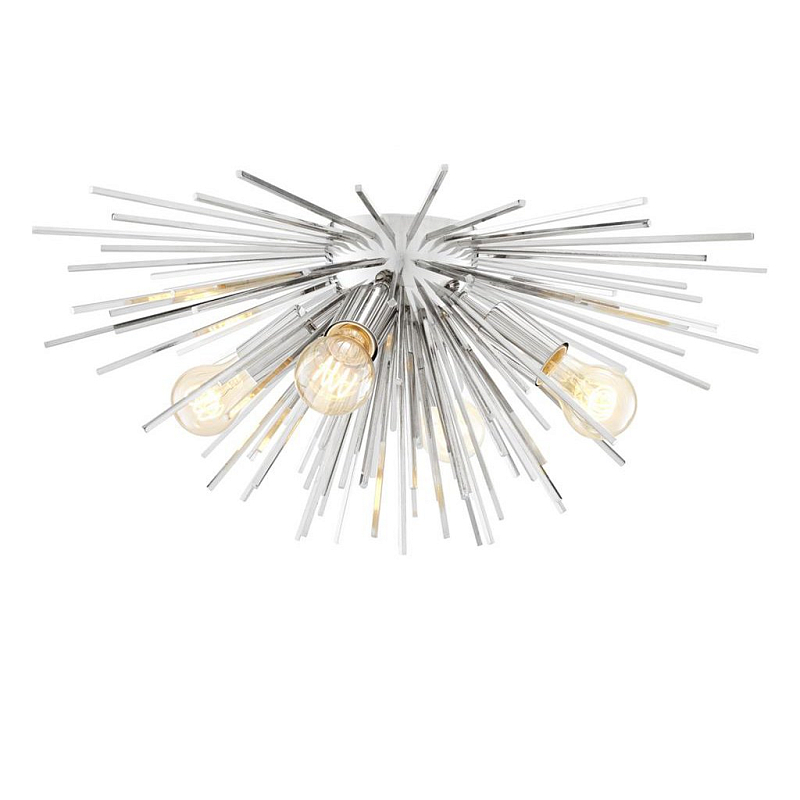 Потолочный светильник Ceiling Lamp Boivin Nickel Никель Потолочный светильник Ceiling Lamp Boivin Nickel Никель в Костроме | Loft Concept