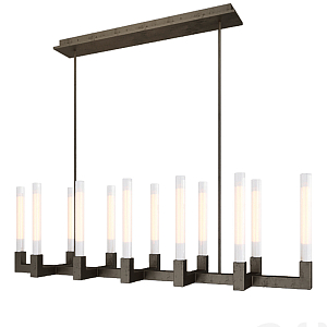 Люстра CANELLE Linear Chandelier 12 Modern Black