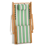 Шезлонг из акации и ткани Venezuela варинант исполнения - 7 | Loft Concept в Костроме