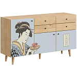 Буфет с принтом на дверцах Elise Cupboard варинант исполнения - 8 | Loft Concept в Костроме