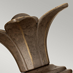 Бра для ванных комнат с прозрачным стеклянным плафоном в форме ананаса и декоративным основанием с рельефным узором Hinkley варинант исполнения - 8 | Loft Concept в Костроме