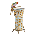 Ваза фарфоровая с птицей на бронзовой ветке Garden of Eden варинант исполнения - 2 | Loft Concept в Костроме