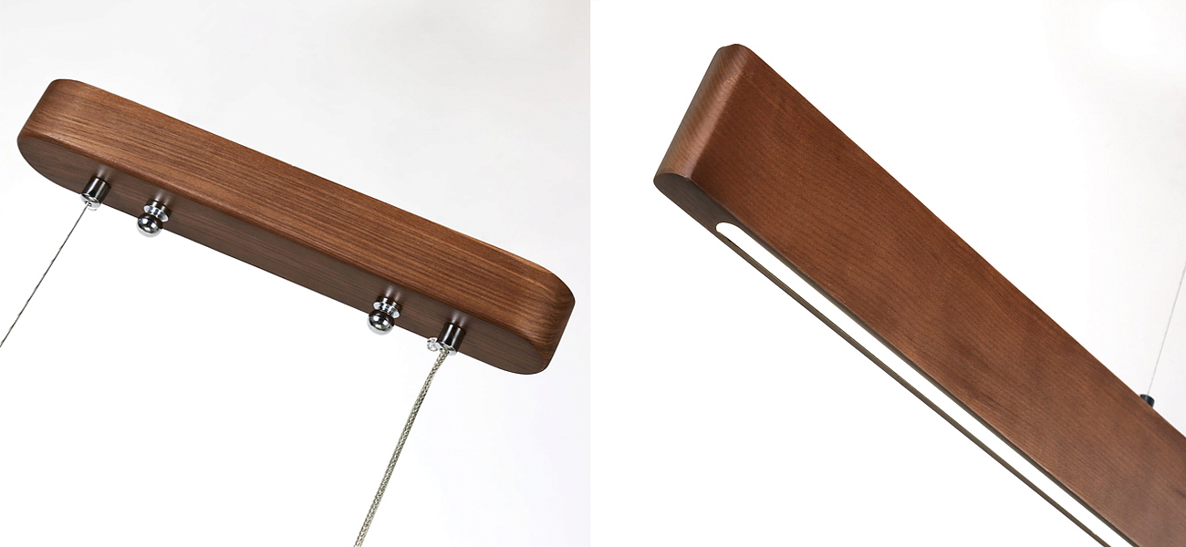 Люстра из натурального дерева Line Pendant Люстра из натурального дерева Line Pendant - Loft-Concept в Костроме