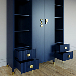 Большой шкаф с витриной Elsa Dreams Blue варинант исполнения - 2 | Loft Concept в Костроме