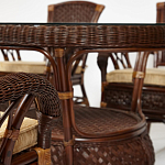 Комплект обеденный из ротанга Eloise grand варинант исполнения - 13 | Loft Concept в Костроме