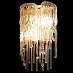 Бра с эффектом стекающего стекла и прозрачными трубками Textured Glass варинант исполнения - 5 | Loft Concept в Костроме