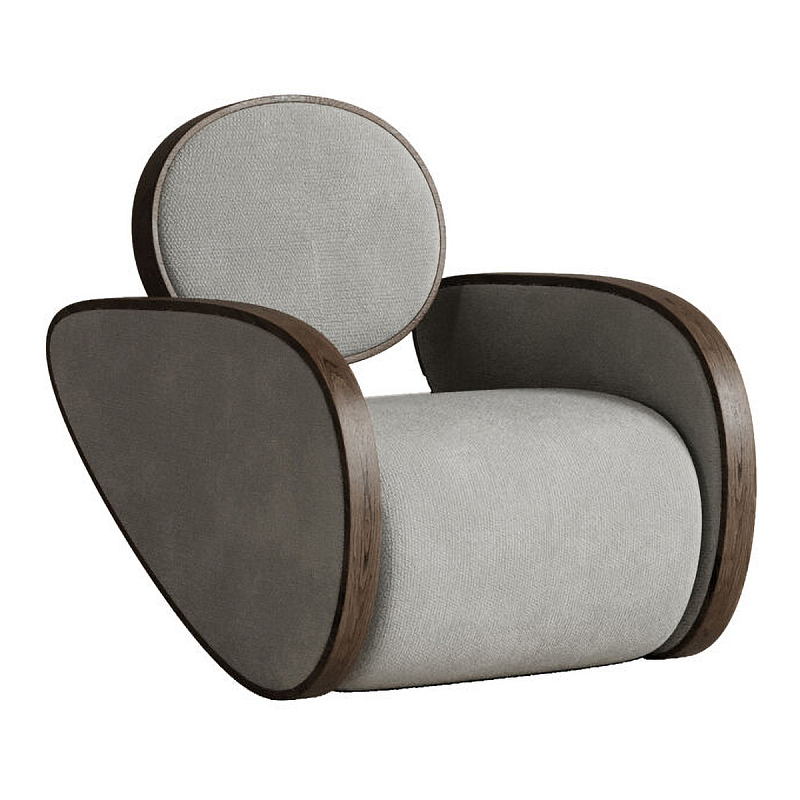 Кресло Nautilus Grey Серый Коричневый в Костроме | Loft Concept 