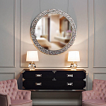 Настольная лампа с кремовым абажуром на граненном основании Crystal Facets варинант исполнения - 2 | Loft Concept в Костроме