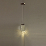 Подвесной светильник с плафоном в форме капли Crystal Transparent Drop варинант исполнения - 5 | Loft Concept в Костроме