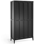 Шкаф черный Silva Black Cabinet варинант исполнения - 2 | Loft Concept в Костроме