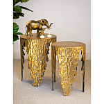 Столик дизайнерский Copper streaks варинант исполнения - 8 | Loft Concept в Костроме