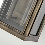 Настенный фонарь прямоугольной формы цвета состаренная латунь с двумя лампами Hinkley варинант исполнения - 3 | Loft Concept в Костроме