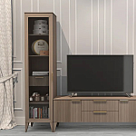 Витрина левая 1-дверная с ящиком и 5-ю полками Harper Line варинант исполнения - 3 | Loft Concept в Костроме