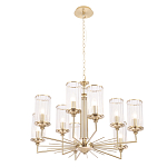 Люстра с 9-ю цилиндрическими стеклянными плафонами Jeanette варинант исполнения - 2 | Loft Concept в Костроме