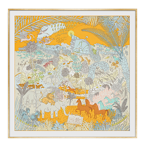 Картина Hermes Le Carnaval des Animaux Orange