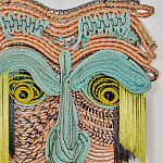 Арт-Объект из нитей Абстрактный портрет Joana Schneider  варинант исполнения - 1 | Loft Concept в Костроме