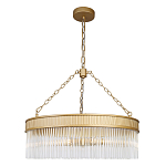 Люстра подвесная круглая со стеклянными трубками Nembus варинант исполнения - 1 | Loft Concept в Костроме