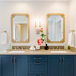 Зеркало прямоугольной металлической рамой с эффектом состаривания Accommodation варинант исполнения - 1 | Loft Concept в Костроме