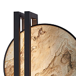 Бра из двух каменных дисков в металлической раме Constellation варинант исполнения - 2 | Loft Concept в Костроме