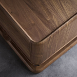 Прикроватный деревянный столик с 2-мя ящиками Moon Walnut Furniture варинант исполнения - 4 | Loft Concept в Костроме