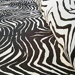 Мебельная ткань Шенилл черно-белый принт 140 см T3-1 варинант исполнения - 2 | Loft Concept в Костроме